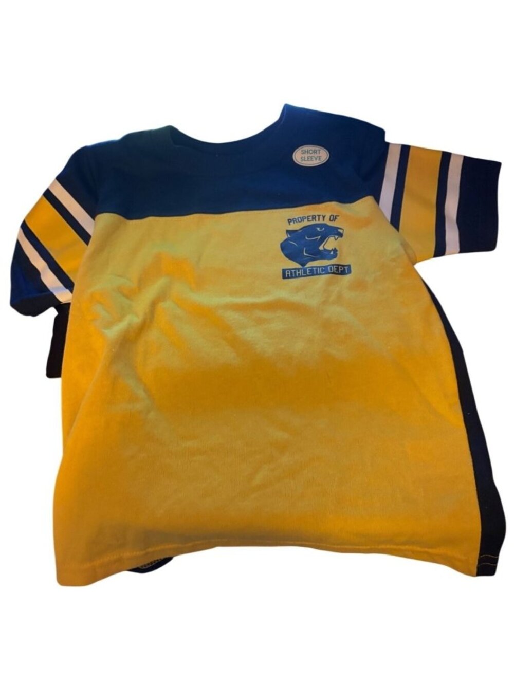 Boy Garanimals Property Athletic Dept 3T S/S Graphic Yoke Tee Shirt Yellow Black - Picture 6 of 6